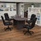 Flash Furniture Oval 35" W, 72" L, 29.5" H, Laminate Top, Grey BLN-6GCGRYX000-BK-GG - alternate 1